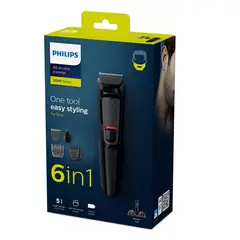 PHILIPS - Recortador Mg3711 6 En 1 Inalámbrico Cuchillas Autoafilables