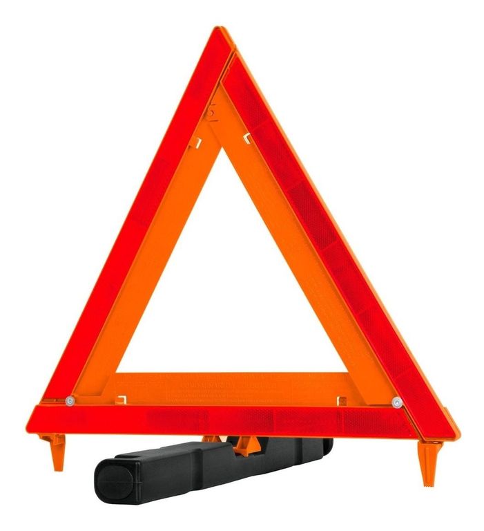 Triangulo de seguridad vial plegable 43.5 cm Truper