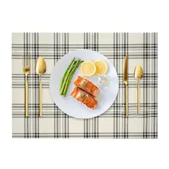 CONTACT - Individual para Mesa Black Plaid