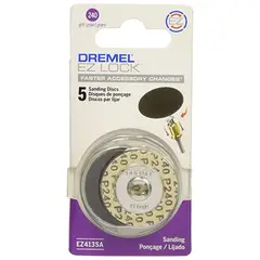 DREMEL - Discos de lija EZ-Lock Grano 60 EZ411SA