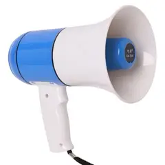 GENERICO - MEGAFONO 40W SIRENA GRABADORA USB BLUETOOTH BATERÍA RECARGABLE