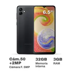 SAMSUNG - Celular Galaxy A04 3GB RAM 32GB Negro