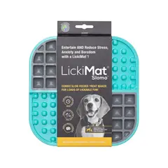 LICKIMAT - Slomo Turquoise Dog