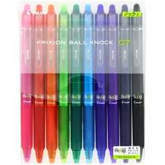 PILOT - Bolígrafo borrable 0.7mm 10 Colores, Frixion Japón