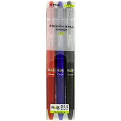 PILOT - Bolígrafo borrable 0.7mm 3 Colores Frixion Japón