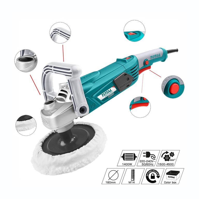 PULIDOR ANGULAR 1400W 7 VELOCIDAD VARIABLE TOTAL - TP1141806