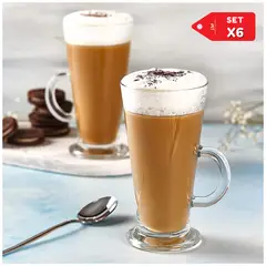 INSPIRA - Tazas de café Irlandesas Altas con asa Set x6