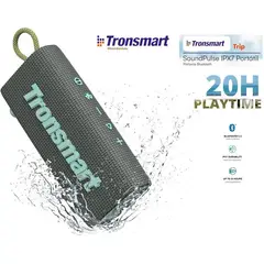 TRONSMART - Parlante Bluetooth Trip - Gris IPX7- 20hrs musica