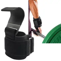 GENERICO - Gancho Acero Guante De Levantamiento De Pesas Straps Muñecas
