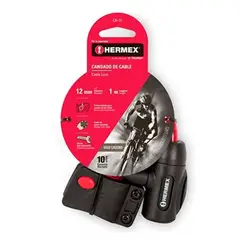 HERMEX - Cadena Seguridad Para Bicicleta 12mm X 1m Llave