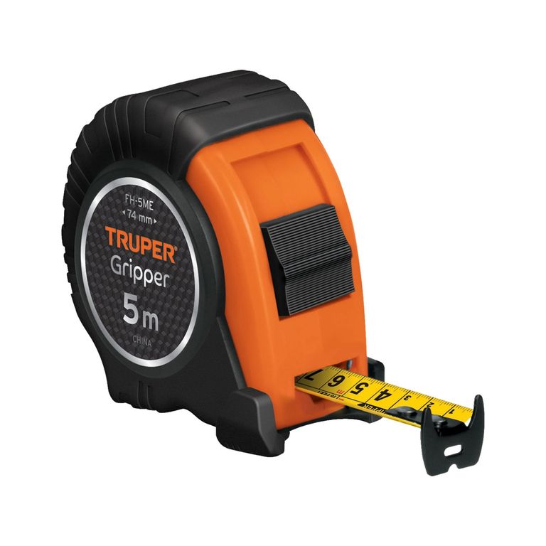Wincha cinta métrica 5 m Gripper Profesional Truper