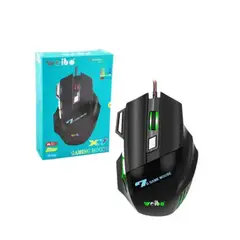 WEIBO - Mouse Gamer X7 Rgb Iluminacion Led 3200 dpi cable 1.8m 7 botones