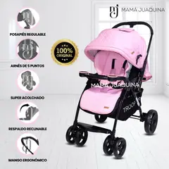 LITTLE - COCHE CUNA LITTLE BABY TROOPER PINK
