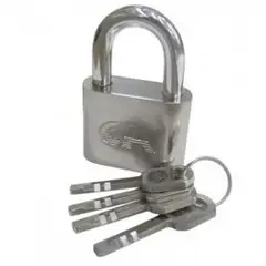 C AND A TOOLS - Candado de Bronce Cromado C&A PRO 40mm  - Plateado