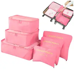 MINARI - Set Organizadores Maleta Bolsas Impermeable para Viaje 6PCS 92B