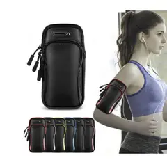 GENERICO - Bolso Porta Celular Deportivo Con Correa - Negro.