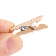 INSPIRA - Juego de Mini Ganchos Pinzas de Madera para Decoración