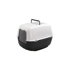 FERPLAST - BAÑO SANITARIO PARA GATOS , HOME PRIMA NEGRO