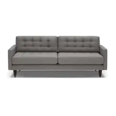 FABIANI HOME - Sofa Darnell 3 Cuerpos Gris Oscuro