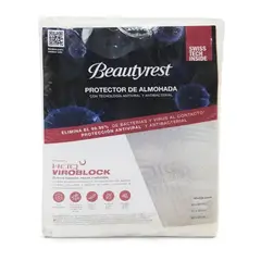 BEAUTYREST SIMMONS - Protector De Colchón Impermeable Heiq Viroblock Queen