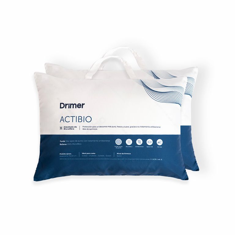 Drimer Set x 2 Almohadas Actibio 70x50cm