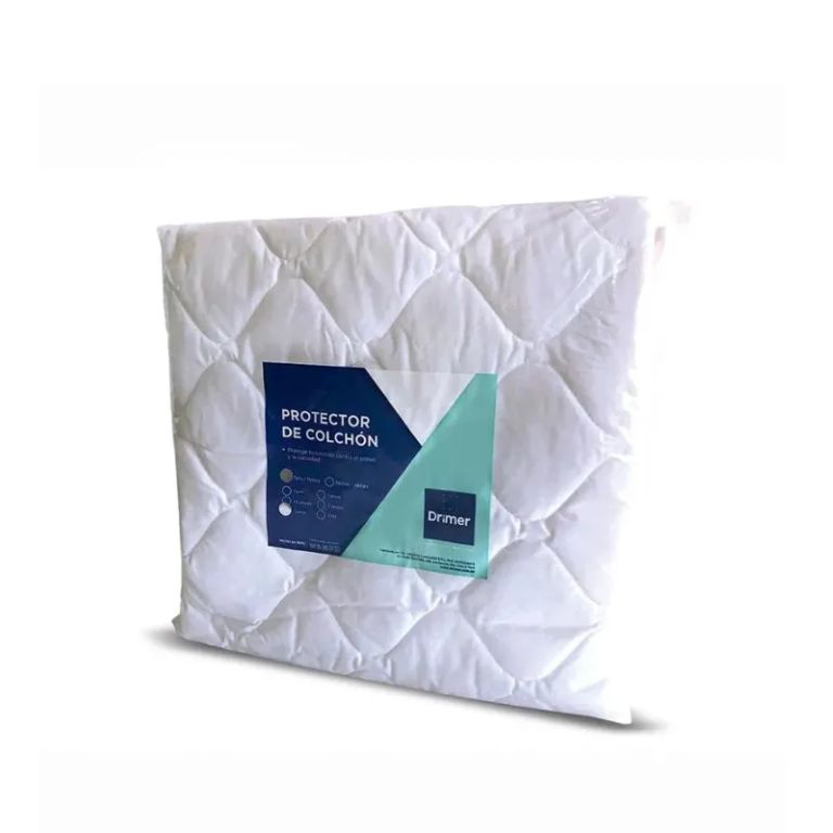 Protector de Colchón Drimer 2 Plazas Blanco T/N