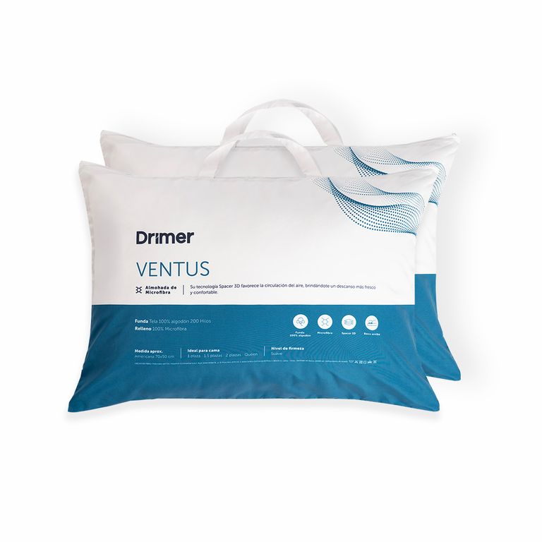 Pack x 2 Almohadas Ventus Firm 70x50cm