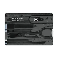 Victorinox - Swisscard victorinox  negro transparente