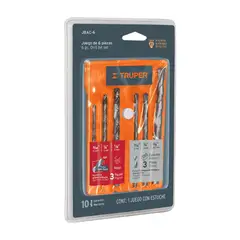 Truper - Broca para metal y concreto 6 piezas, truper