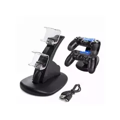 GENERICO - Cargador Ps4 Dualshock Doble Carga Simultánea