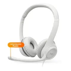 LOGITECH - Audifono H390 Cancelacion Ruido Call center USB - Blanco