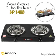 IMACO - Cocina Electrica de 2 Hornillas HP1400