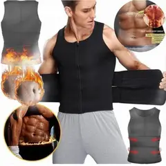 GENERICO - Faja Chaleco Reductor Térmico Hombre Talla S