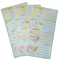 SANRIO - ETIQUETAS ADHESIVAS FLORAL HELLO KITTY - MULTICOLOR
