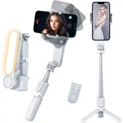 OEM - Estabilizador Gimbal de Cardán Q09 para celulares -Blanco
