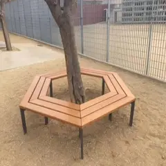 DMUEBLES - DM Banca para Jardín o Parque  - Hexágono
