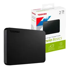 TOSHIBA - Disco Duro Externo 2 Teras 2 Tb Canvio Basics