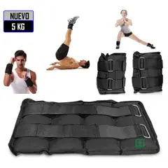 GENERICO - Pesas Tobilleras Peso de 5 Kg Pack 2 Unidades