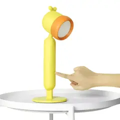 ELMEJORPRECIO - Lámpara Para Niños Recargable Táctil De Escritorio Amarillo