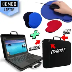 OEM - Kit Maletin funda p Laptop Mouse pad con Almohadilla