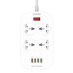 LDNIO - Enchufe para pared de 4 puertos y entradas usb