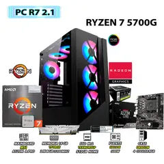 AMD - Computadora PC Ryzen 7 5700G RAM 16GB SSD 500GB CON GRAFICOS RADEON
