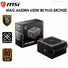 MSI - FUENTE MAG A650BN 650W 80 PLUS BRONZE