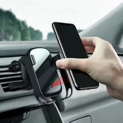 BASEUS - Soporte de celular carga inalámbrica Android Auto Camioneta