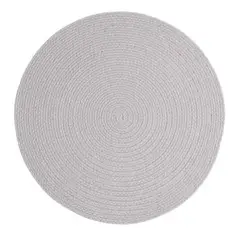 GENERICO - Individual Redondo 100% Algodòn 35cm Gris - SaviHome