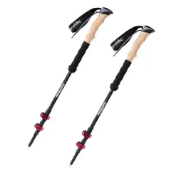 NATUREHIKE - Par de bastones de trekking de fibra de carbono  Naturehike