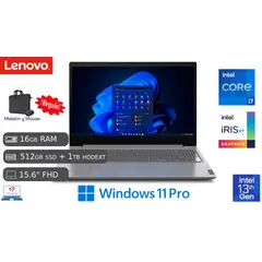 LENOVO - Laptop Nueva V15 G4 IRU Intel Ci7 13va gen RAM 16GB SSD 512GB + 1 TB HDD EXTERNO 15.6" FHD
