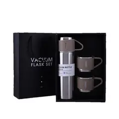 GENERICO - Set de 4 Pz Termo de Acero Inoxidable 500 ml Taza - Aluminio