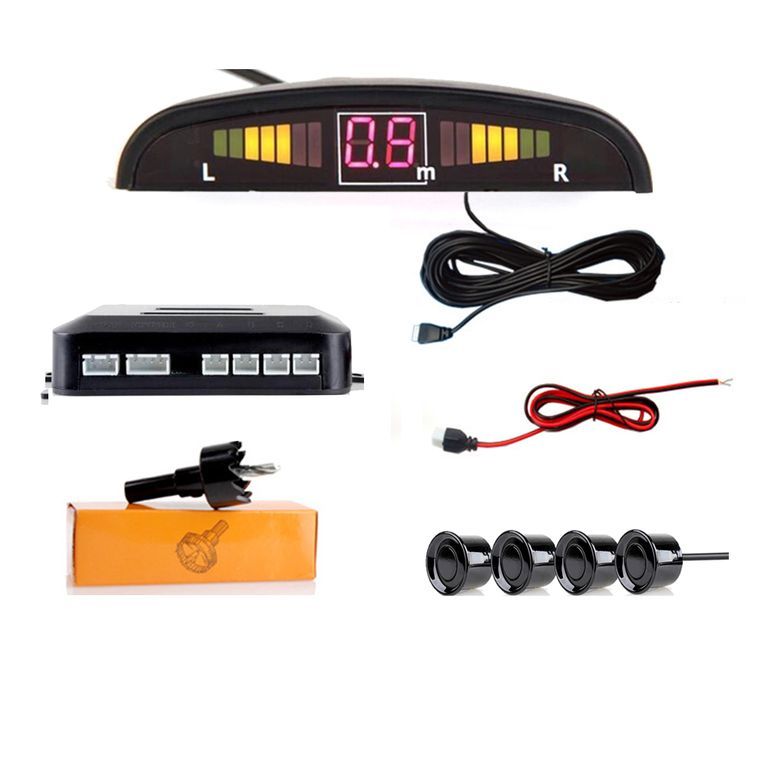 Sensor de Retroceso para Auto con Pantalla LED 4 Sensores de Estacionamiento DYW-A43