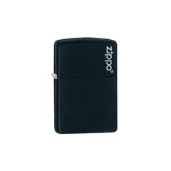 ZIPPO - Encendedor Original Negro Mate Logotipo Clásico